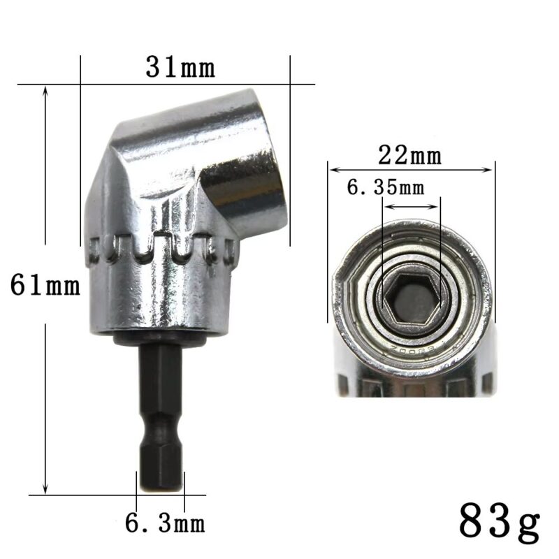 ADAPTER KĄTOWY 105° UCHWYT NA WKRĘTARKĘ – zdjęcie 3