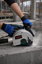 BRUZDOWNICA 150MM DO BETONU +TARCZE +LASER +WALIZKA EUROTEC 10-40mm 3100W – miniatura 5