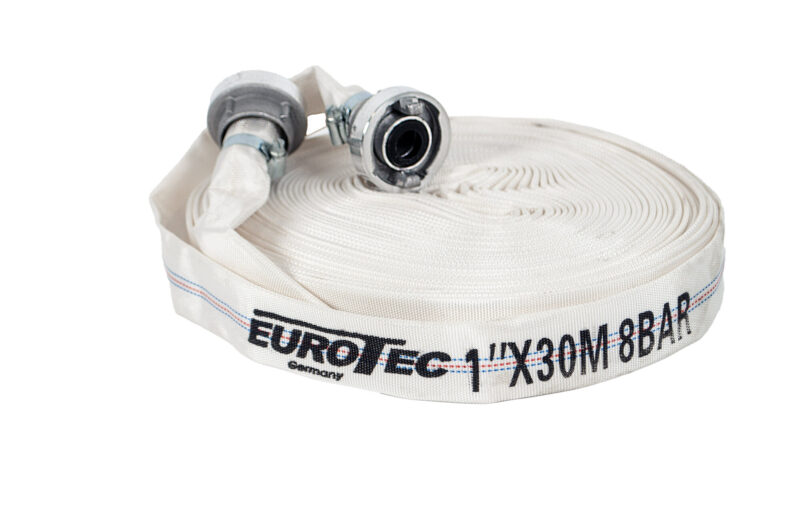 Wąż strażacki Eurotec 30 m 1" do pompy z szybkozłączkami – zdjęcie 2